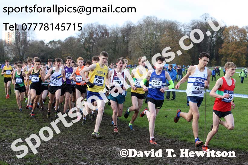 Mens under-17s  2017 British Athletics Liverpool Cross Challenge, Sefton Park, Liverpool. Photo:  David T. Hewitson/Sports for All Pics